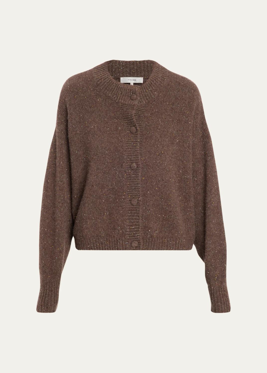 Frame Flecked Wool-Cashmere Cardigan