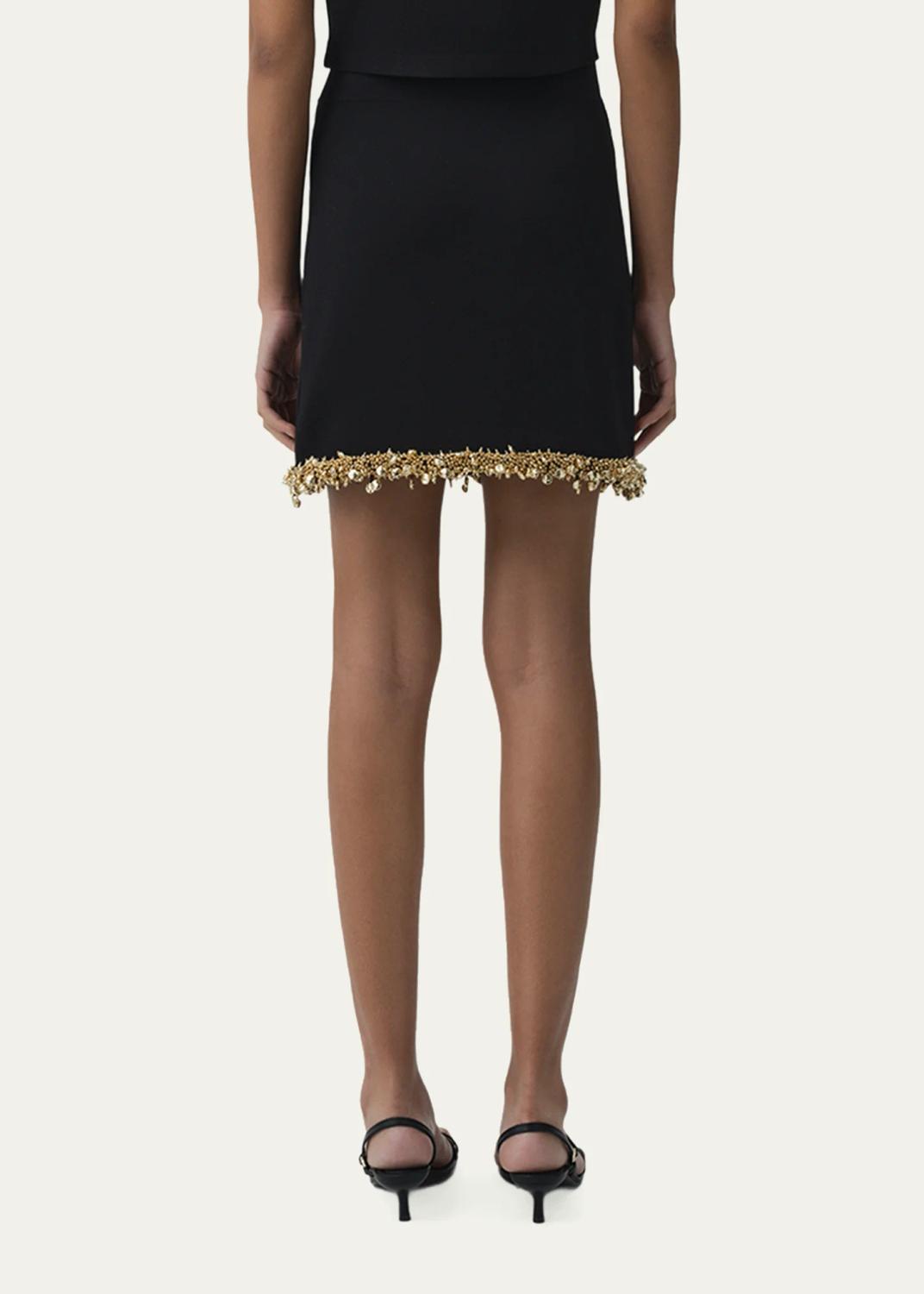 Simkhai Wendy Beaded A-Line Mini Skirt | Thumbnail 3