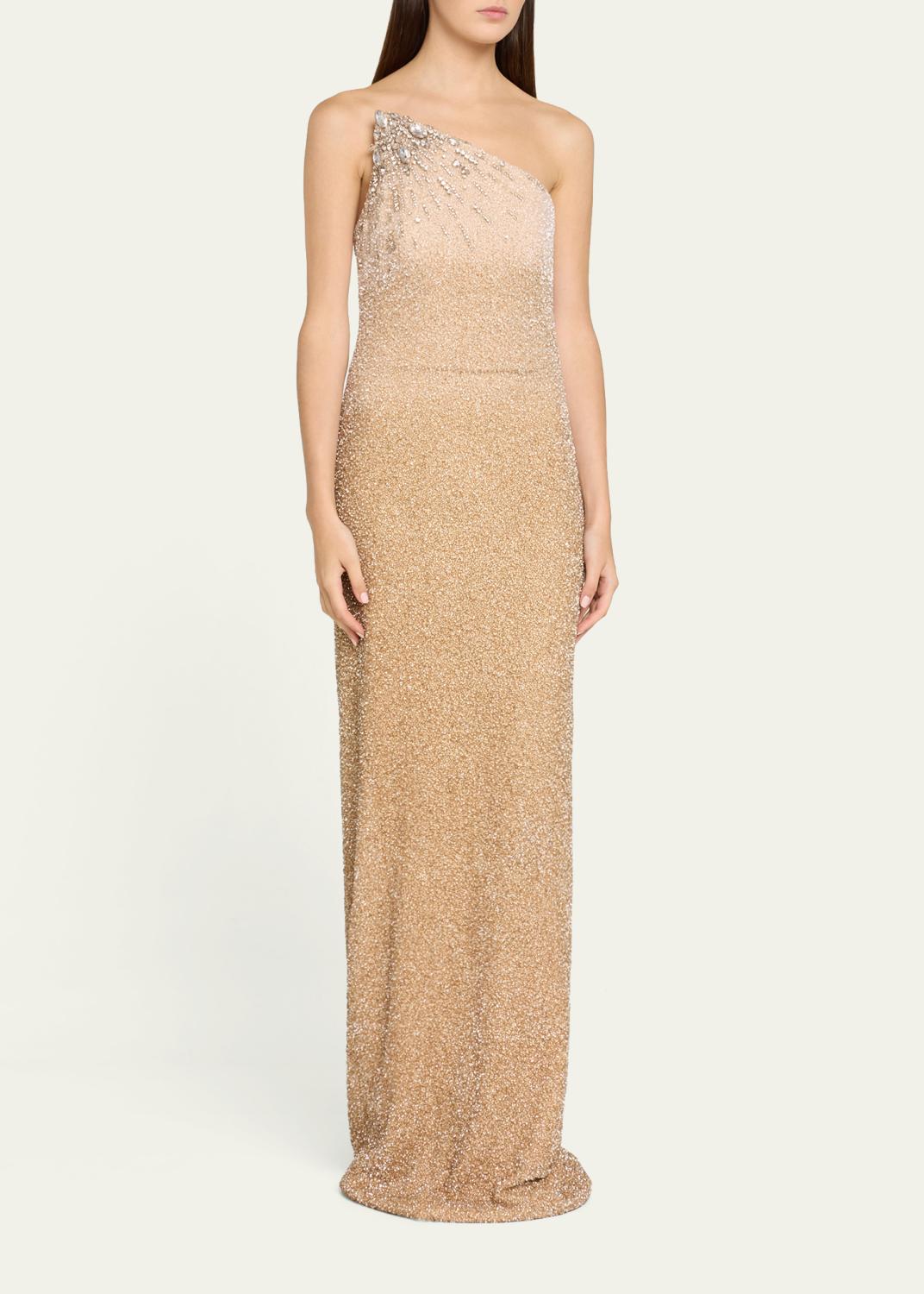 PAMELLA ROLAND Ombre Signature Sequined Strapless Column Gown | Thumbnail 4 PAMELLA ROLAND Ombre Signature Sequined Strapless Column Gown | Thumbnail 4