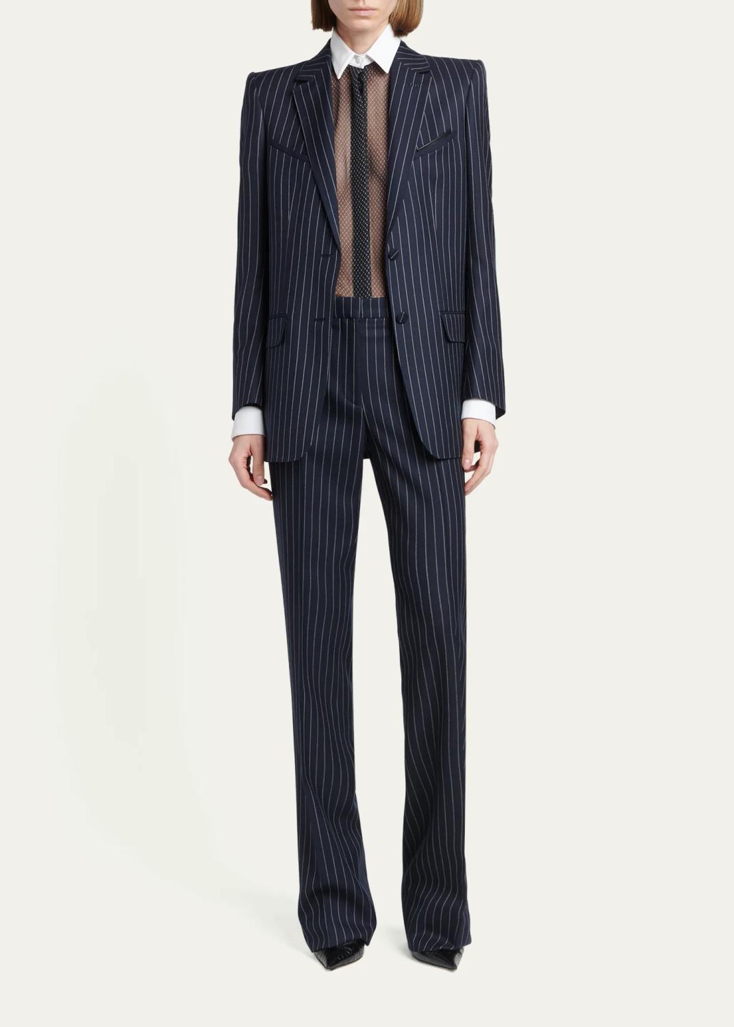 Tom Ford Net-Print Losange Silk Chiffon Button-Down Shirt | Thumbnail 2 Tom Ford Net-Print Losange Silk Chiffon Button-Down Shirt | Thumbnail 2