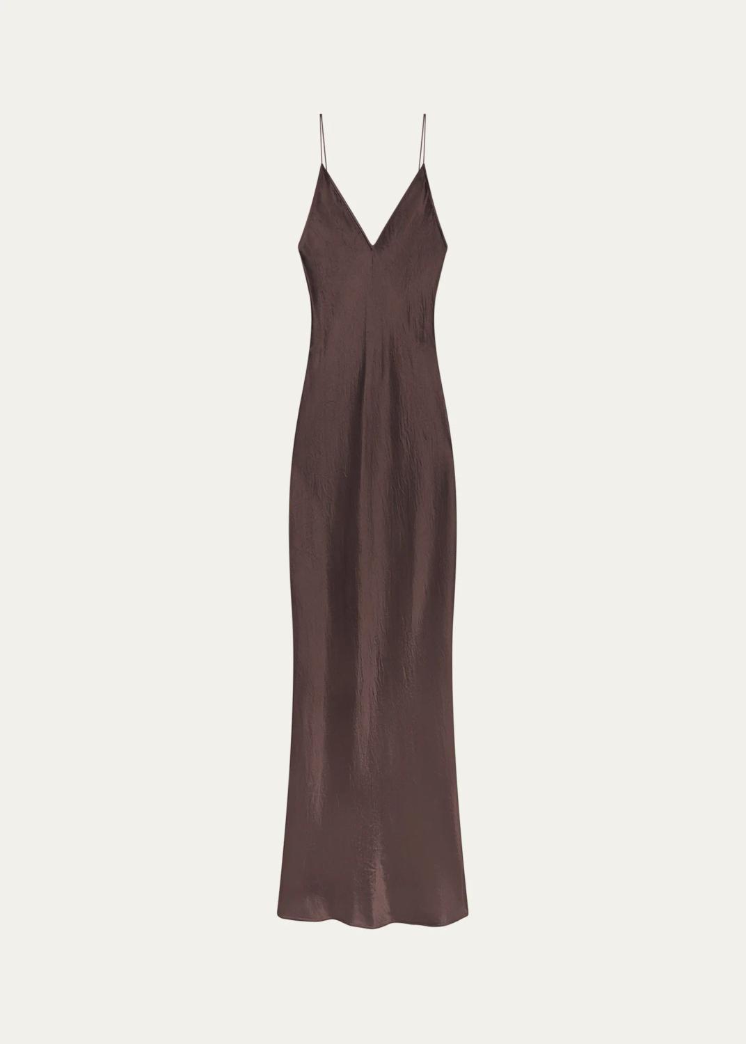 The Textured Satin Maxi Dress The Textured Satin Maxi Dress