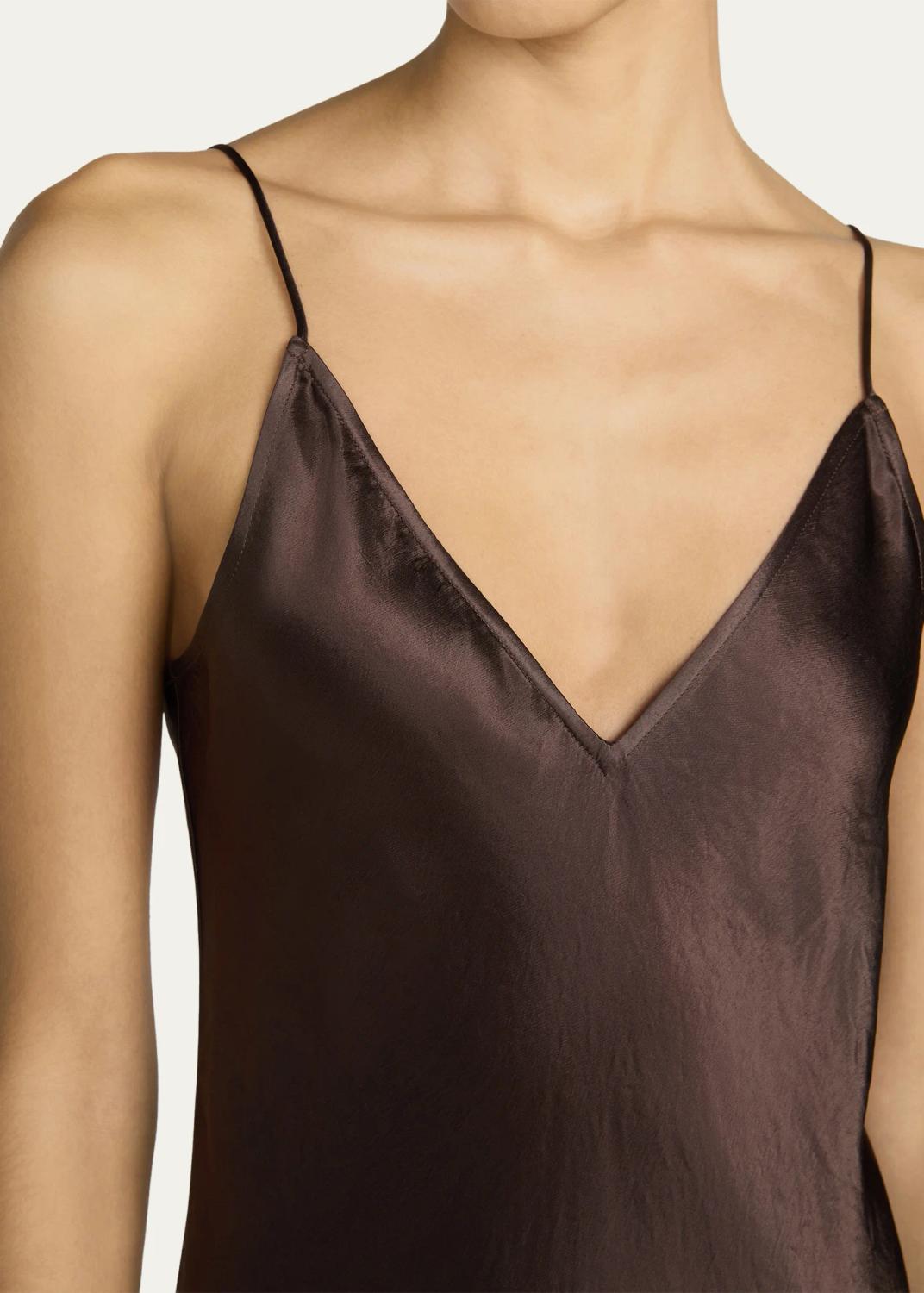 Frame The Textured Satin Maxi Dress | Thumbnail 4 Frame The Textured Satin Maxi Dress | Thumbnail 4