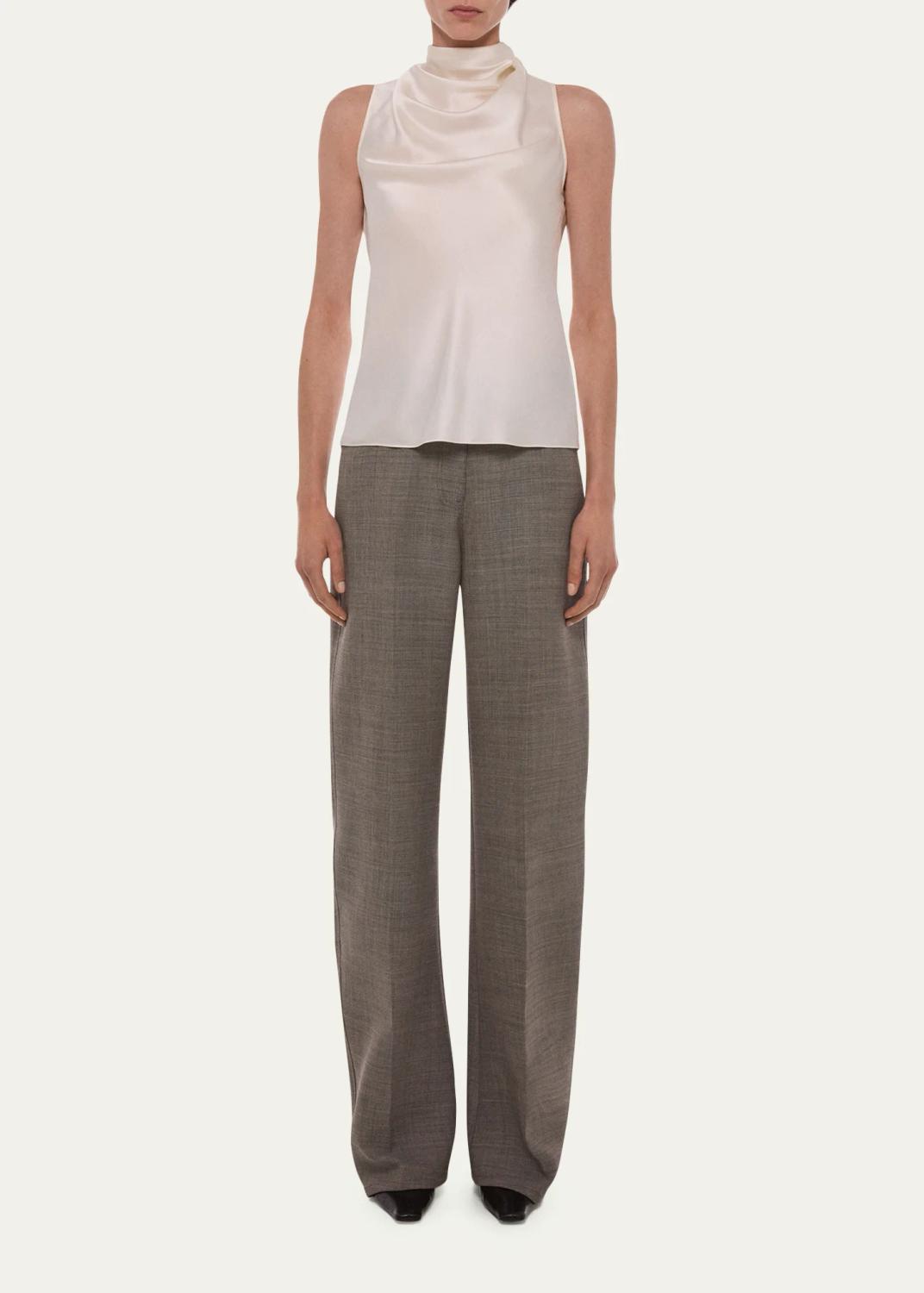 Helmut Lang Draped Sleeveless Silk Top | Thumbnail 2