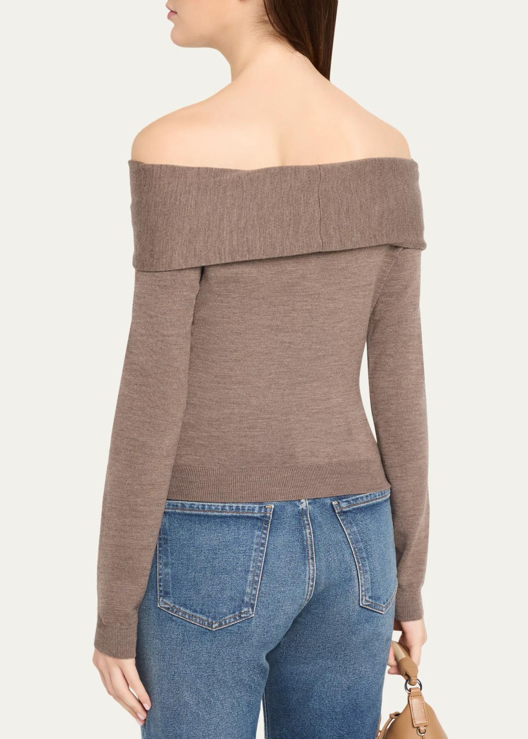 Simkhai Delphia Off-Shoulder Wool Top | Thumbnail 3