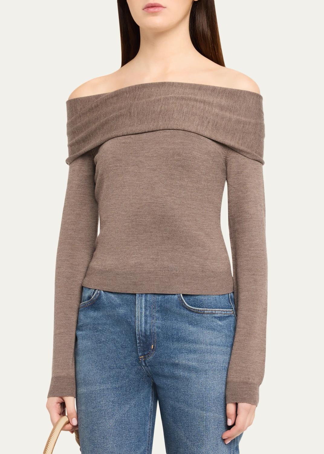 Simkhai Delphia Off-Shoulder Wool Top | Thumbnail 4