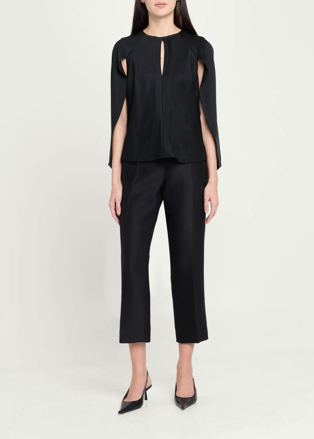 Simkhai Lauren Satin Cape Top | Thumbnail 2