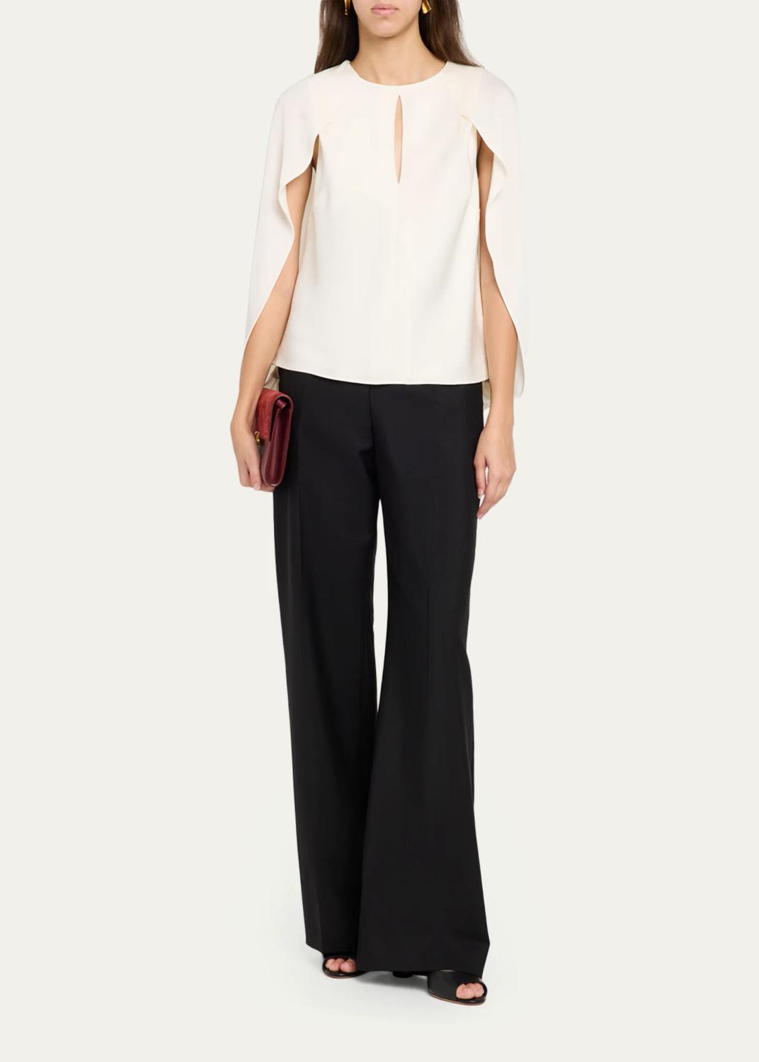 Simkhai Lauren Satin Cape Top | Thumbnail 6
