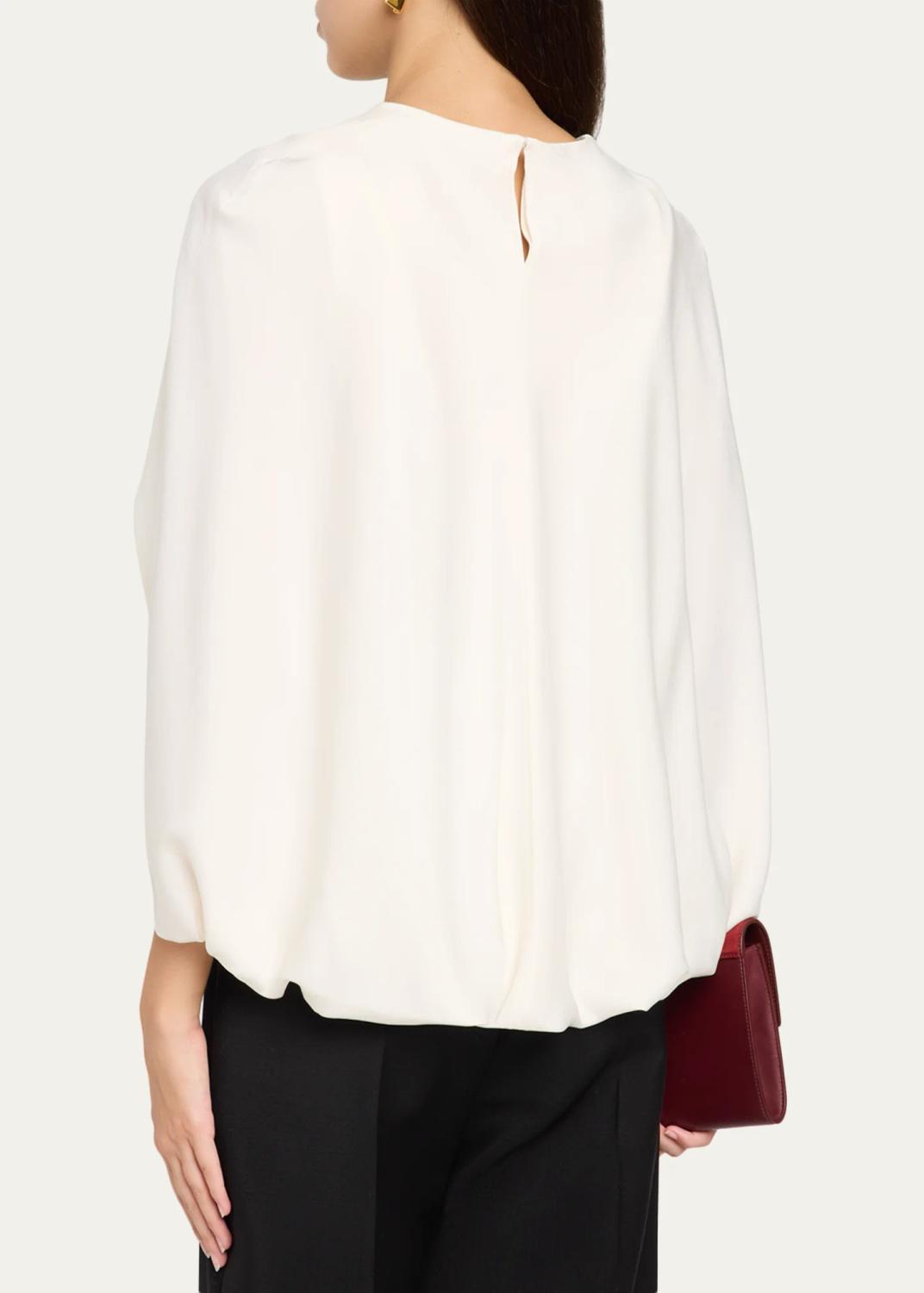 Simkhai Lauren Satin Cape Top | Thumbnail 7