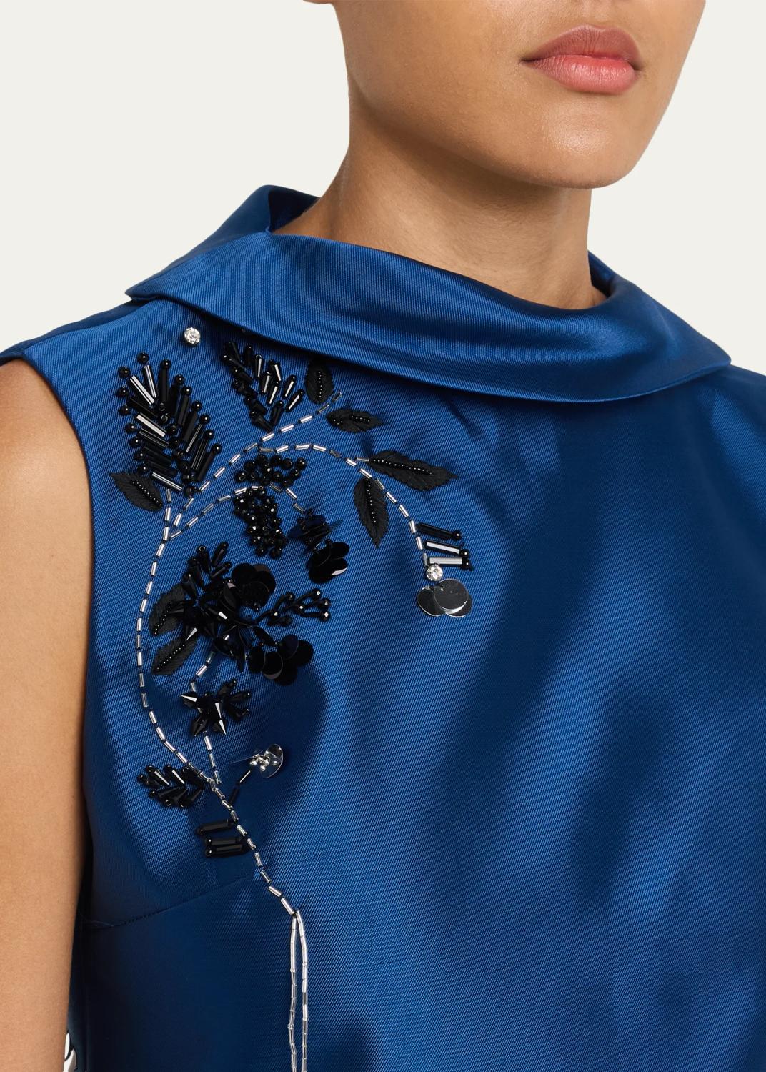 Simkhai Renza Embellished Satin Mini Dress | Thumbnail 5 Simkhai Renza Embellished Satin Mini Dress | Thumbnail 5