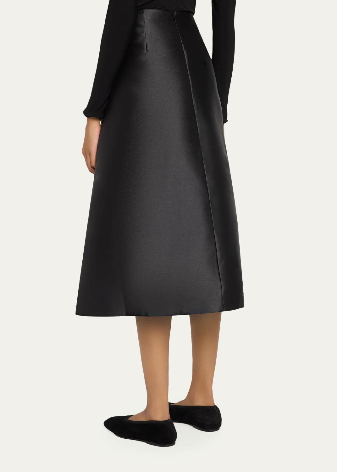 Simkhai Vexa Satin Midi Skirt | Thumbnail 3