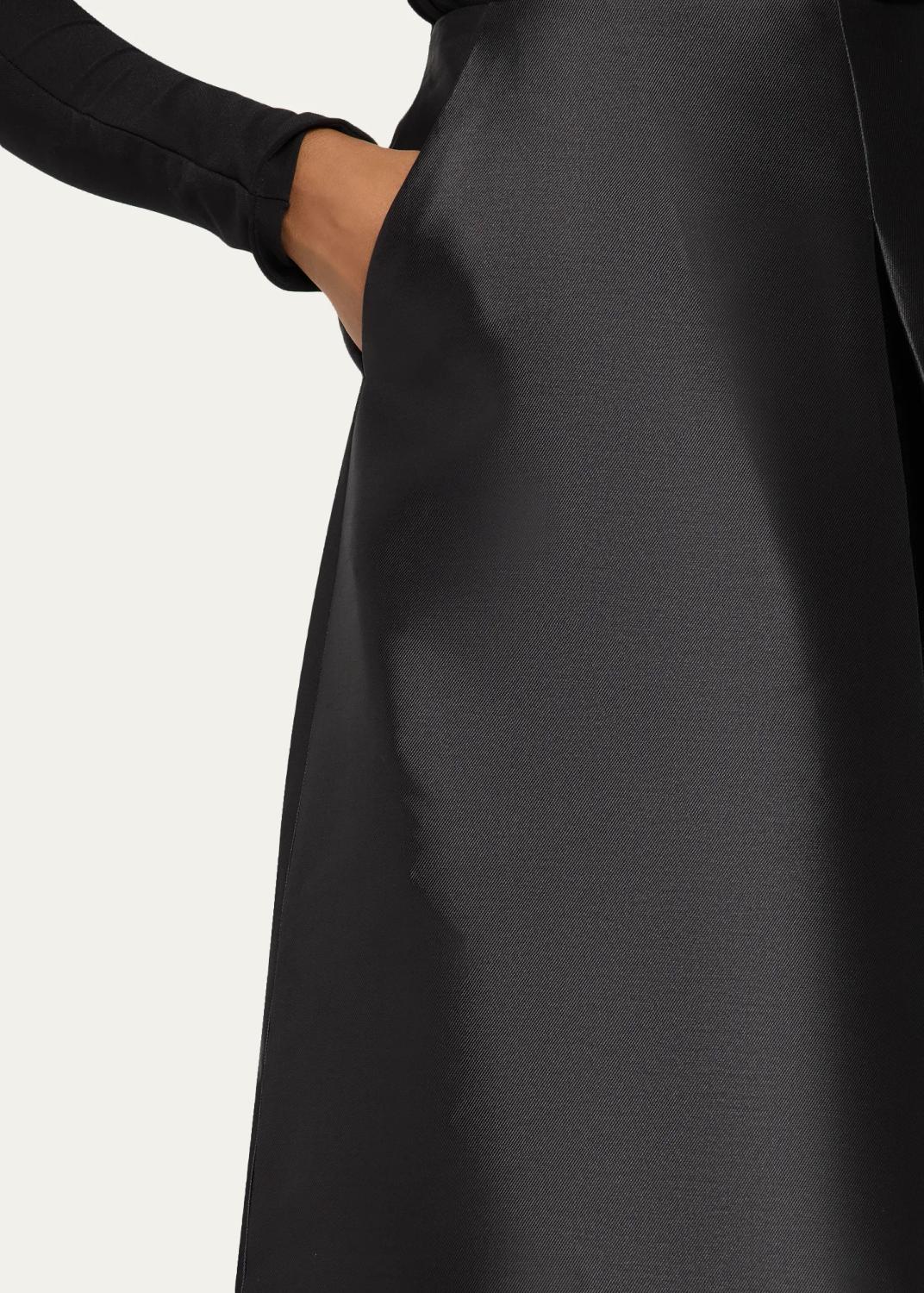 Simkhai Vexa Satin Midi Skirt | Thumbnail 5