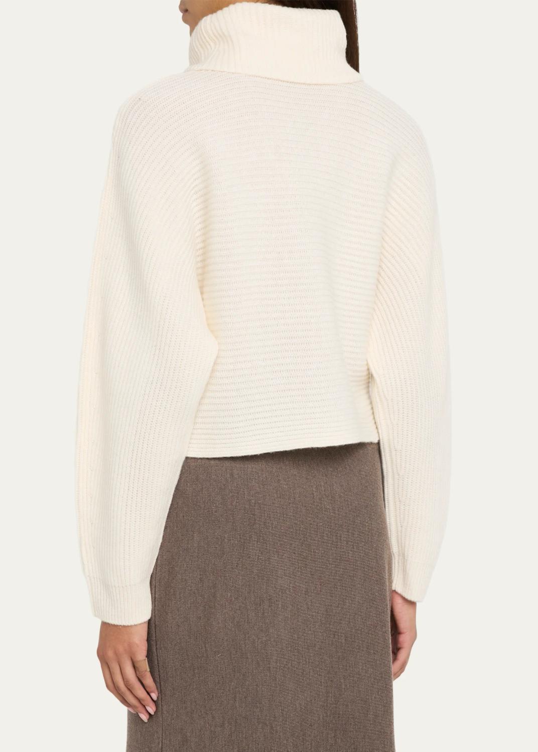 Simkhai Orlienne Ribbed Turtleneck Wrap Sweater | Thumbnail 4 Simkhai Orlienne Ribbed Turtleneck Wrap Sweater | Thumbnail 4
