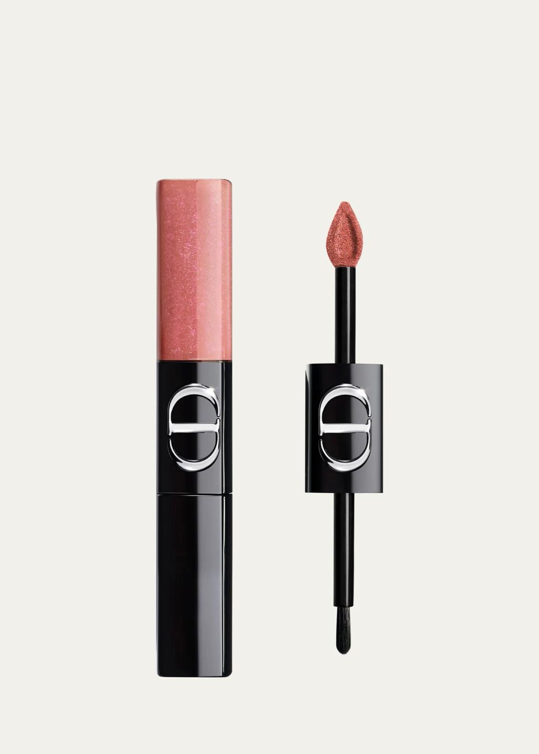 Dior Limited Edition Rouge Forever Liquid Sequin Duo, 100 Sweet Nude