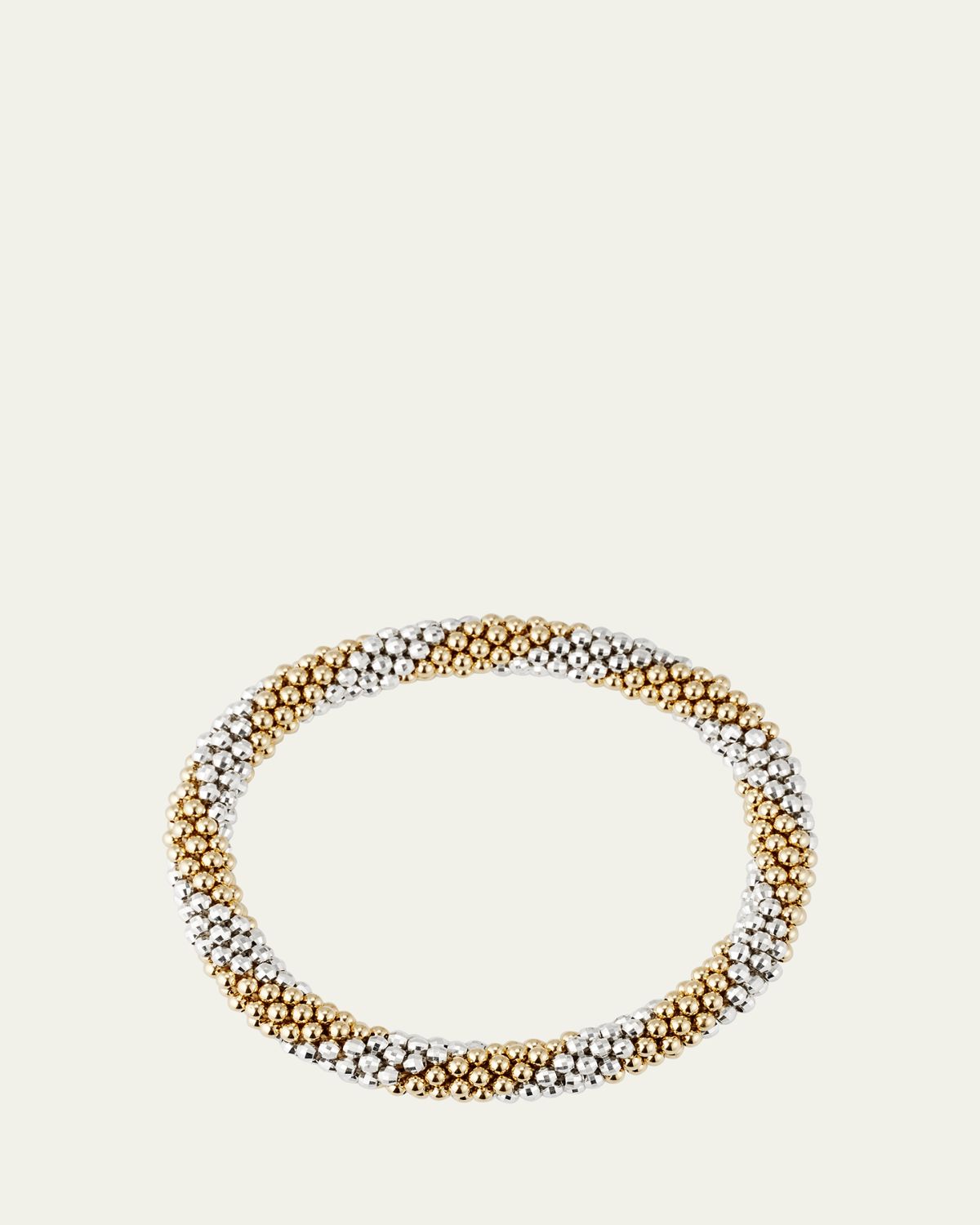 Meredith Frederick Elsie D 14k and Silver Bead Bracelet