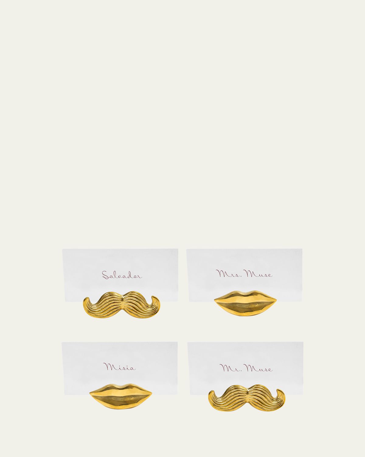 Jonathan Adler Mr. and Mrs. Placecard Holders, Set of 4