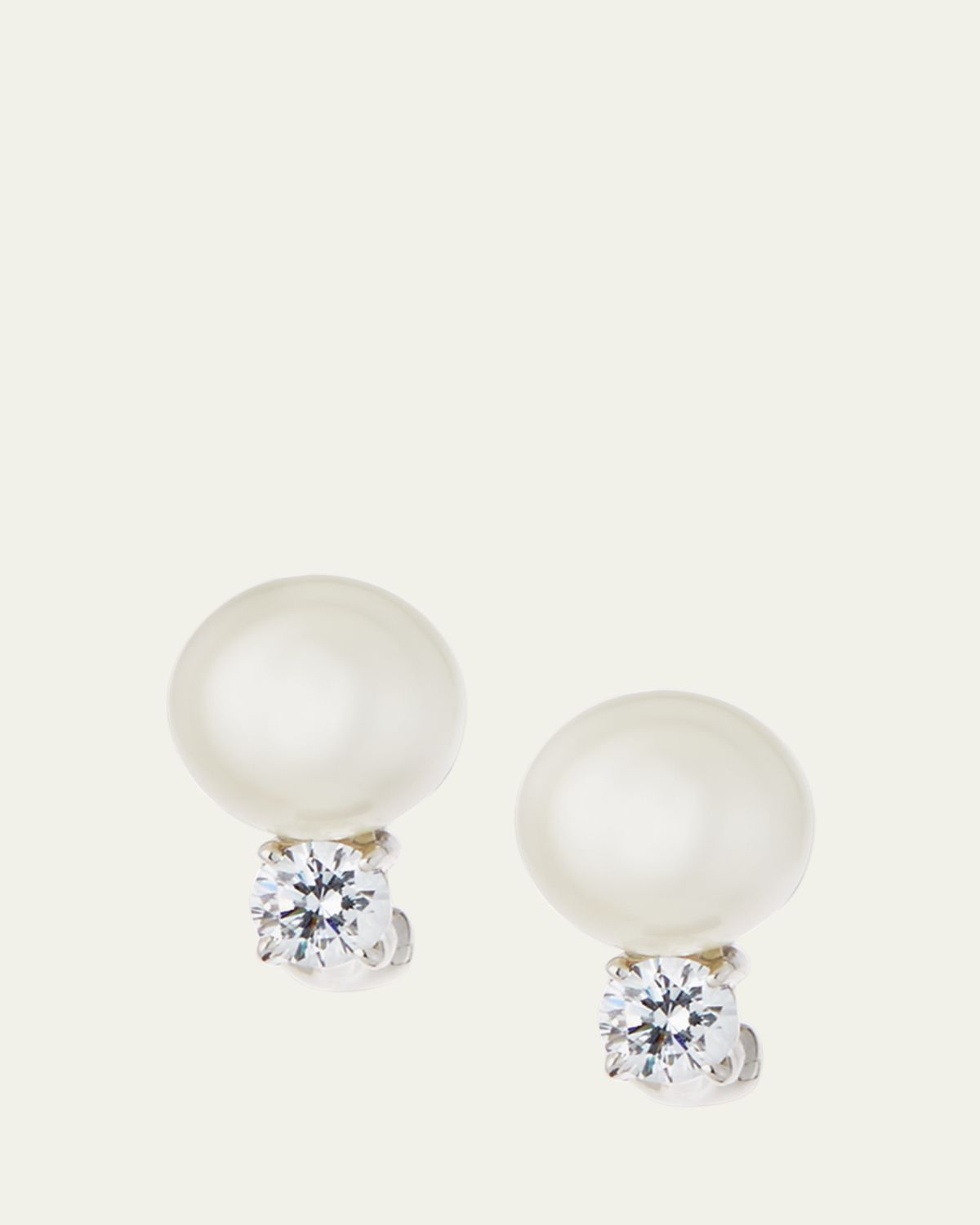 Fantasia by DeSerio 10mm Pearly Bead & Crystal Stud Earrings | Thumbnail 5 Fantasia by DeSerio 10mm Pearly Bead & Crystal Stud Earrings | Thumbnail 5