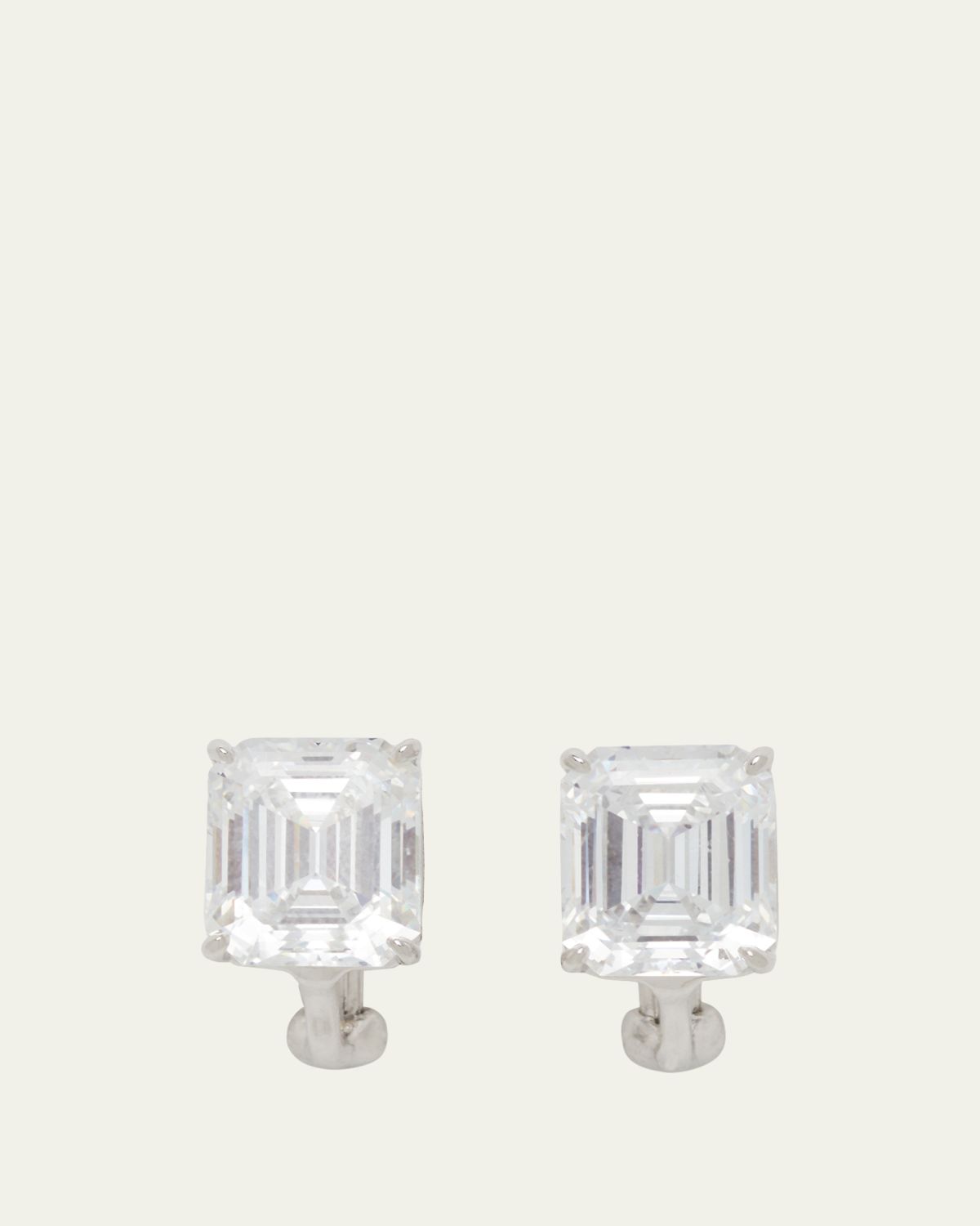 Fantasia by DeSerio Sterling Silver 6.5ct Emerald-Cut Stud Earrings | Thumbnail 5 Fantasia by DeSerio Sterling Silver 6.5ct Emerald-Cut Stud Earrings | Thumbnail 5