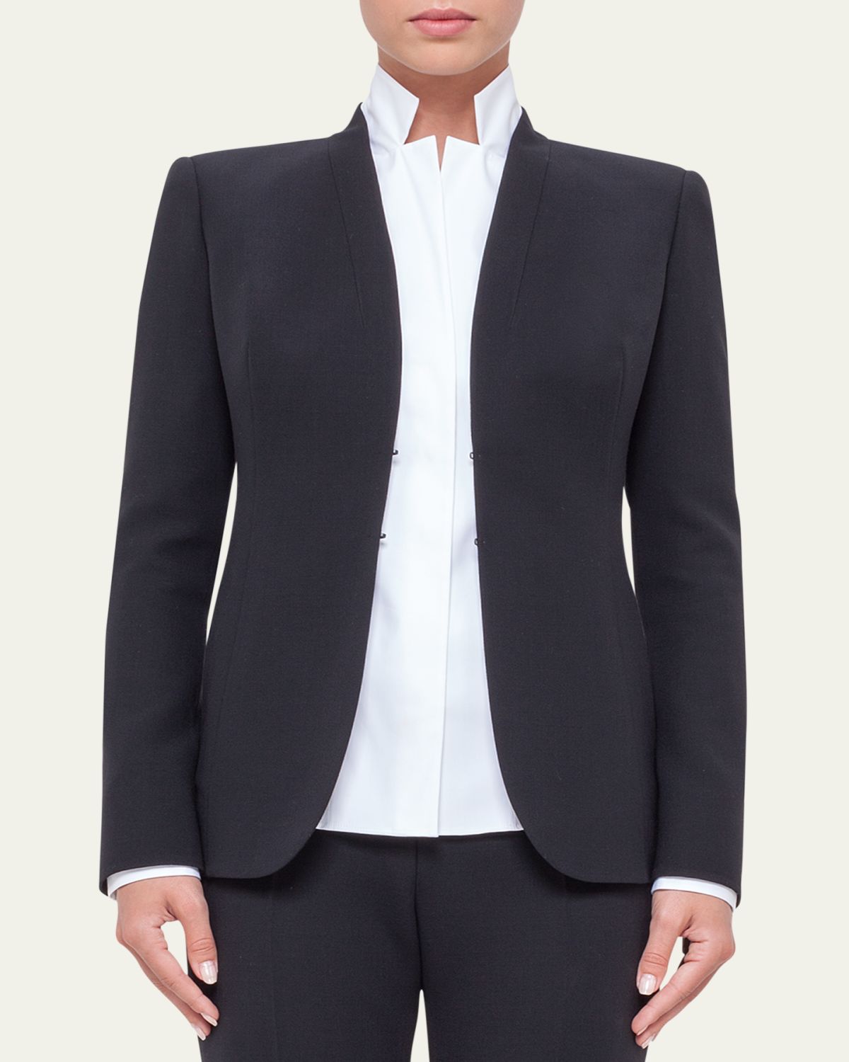 Akris Shawl-Collar Wool Jacket | Thumbnail 2