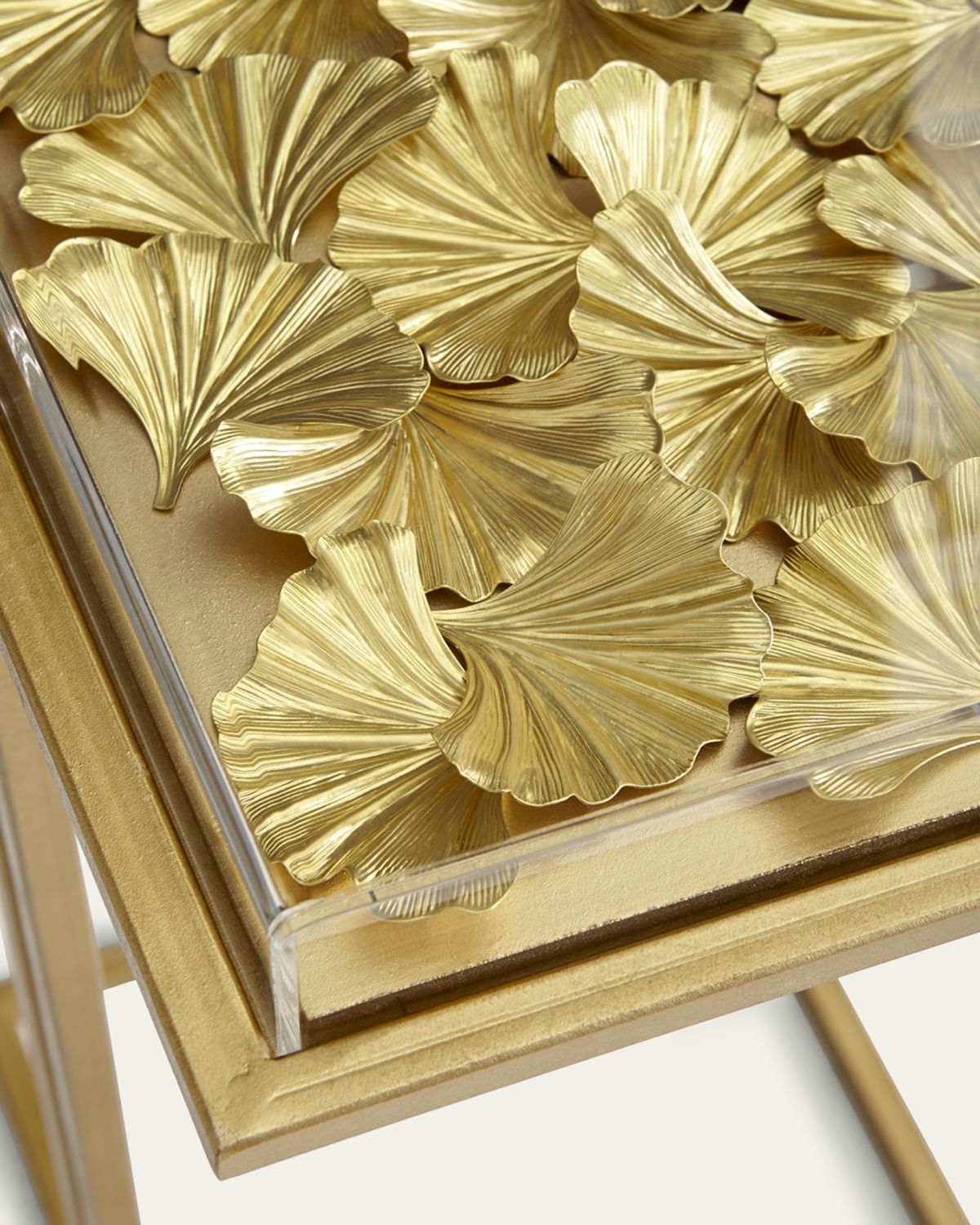 Tommy Mitchell Gilded Gingko Cocktail Table | Thumbnail 3